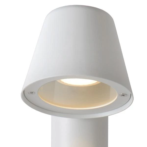 Lucide DINGO-LED - Lámpara baliza - LED Regul. - GU10 - 1x5W 3000K - IP44 - Blanco - detalle 2